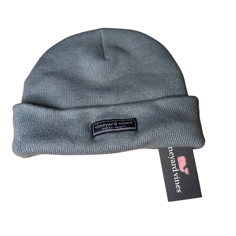 Vineyard Vines Blue Mirage Merino Wool Watch Cap Beanie NWT